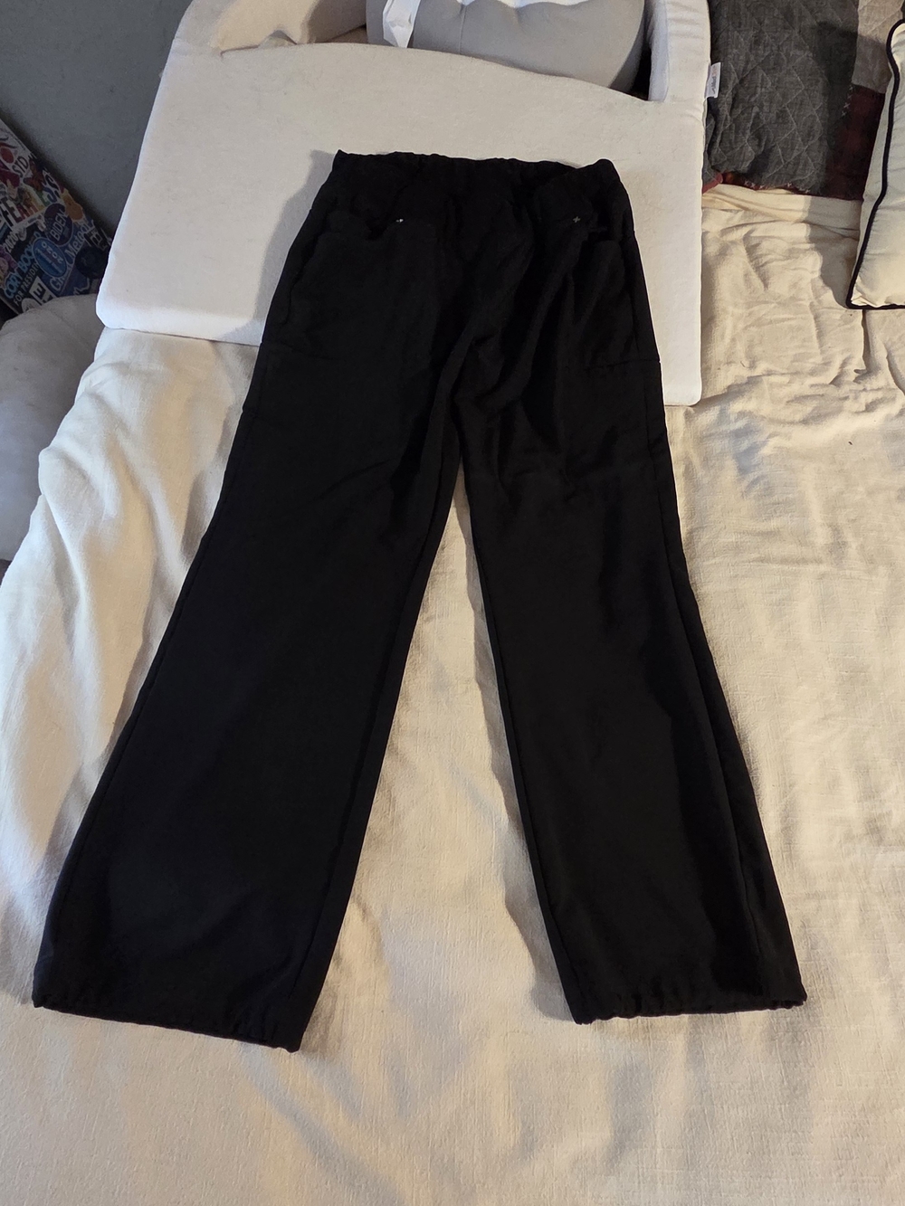 Women's Black Wide-Leg Scrub Pants, Bundle & Save!